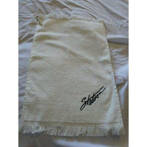Vintage STETSON Coty Fragrance GIVEAWAY‎ Embroidered Golf Towel Cannon USA Made